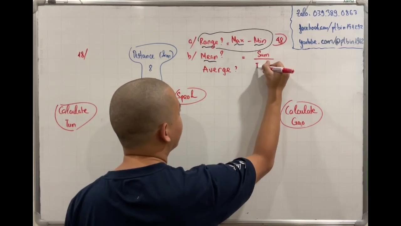 [Q&A][Maths 05 Cambridge] Calculating range, mean (Ex 18) YouTube