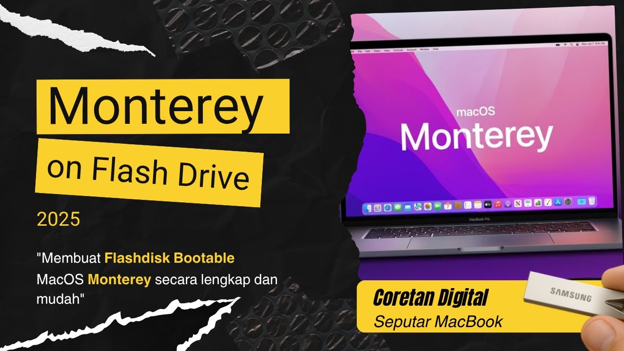 How to Create a bootable macOS Monterey in USB Install Drive | USB ...