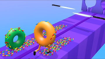 Donut Runner 3D 🍩🍩 All Levels ios Android Gameplay