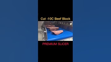 Meat Processing Machine | Cut Frozen Beef Block| Meat Slicer #beef #machine #shorts