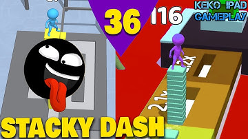 Stacky Dash - Level 36 - KEKO IPAD GAMEPLAY Android ios