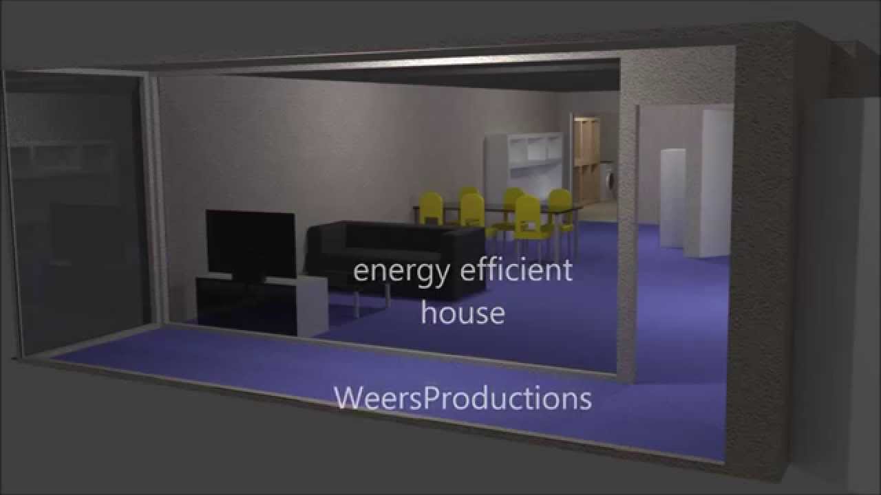Energy Efficient House animation - YouTube
