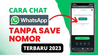 CARA CHAT WA TANPA SAVE NOMOR - Fitur Baru Whatsapp !!!