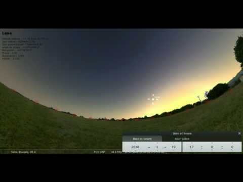 The Moon in the sky