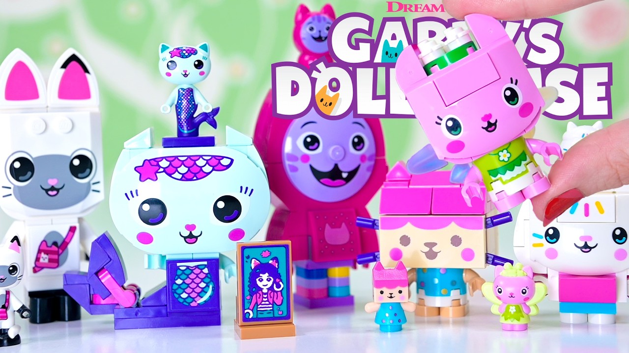 Let's build Gabby's cat friends 😻🌈 LEGO Gabby's Dollhouse build