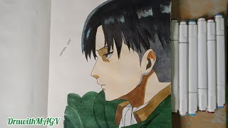 Speed Drawing: Captain Levi Ackerman (Attack on Titan)  |  DrawithMAGV