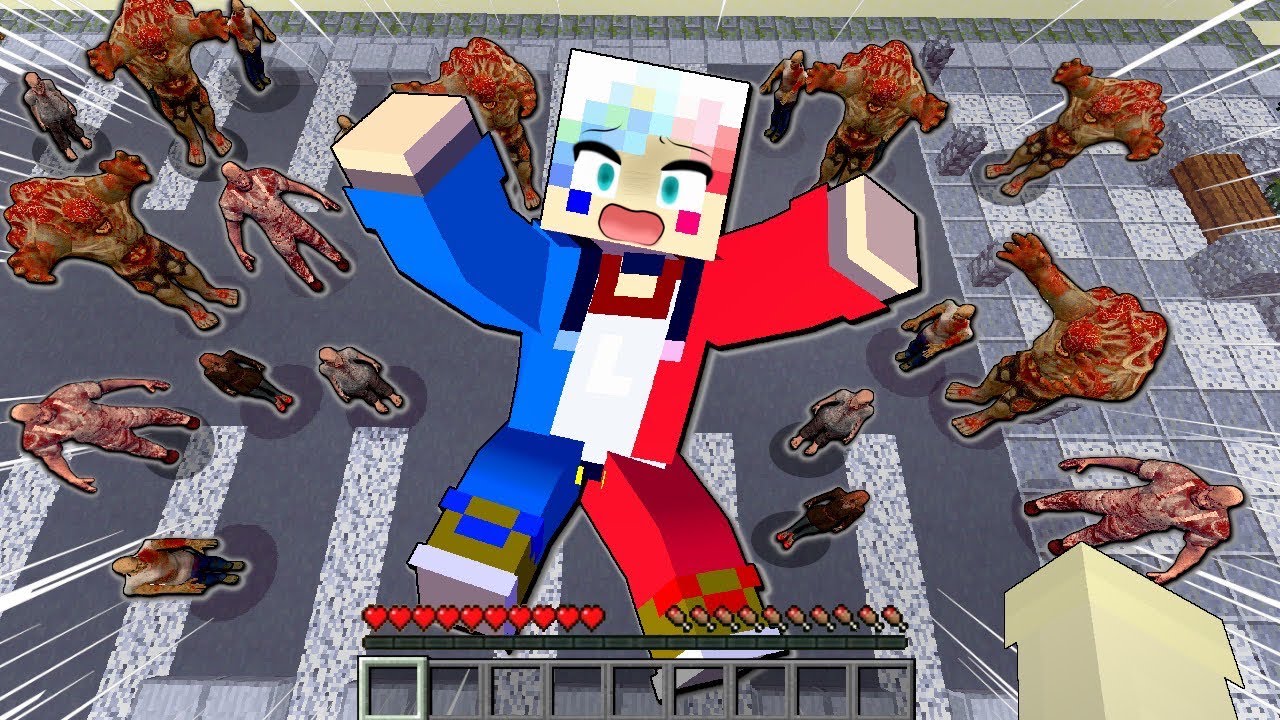 【噛まれたら終わり😱】ゾンビ化してしまう世界で治療薬を探すマインクラフト🔥【マイクラ Minecraft】ぽっぴんず