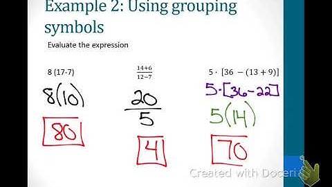1.3 Order of Operations