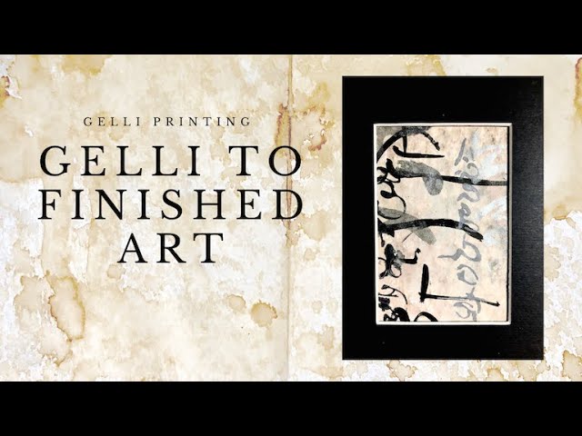 Gelli Printing ~ Venetian Plaster Fortuny-like Backgrounds 