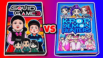SQUID GAME 3 Game Book🦑 vs K-POP DEMON HUNTERS Game Book🎤