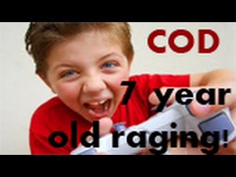 Call of Duty: Black ops: Little 7 year old RAGING!