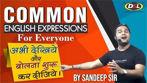 Common English Expressions | English Expression for Everyday Use by Sandeep Sir