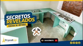 Mesón o MESA para COCINA en DRYWALL barato y rápido en unos sencillos pasos | Mueble de DRYWALL