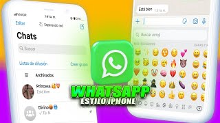 Última actualización de WhatsApp estilo iPhone en android 2024