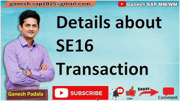 Tutorial about the usage of Transaction Code SE16 | SAP ABAP | Customized Logics in SAP | SAP Tables