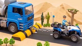 Police Car Team Rescue Construction Vehicles Collection | Mini Engineering Builds