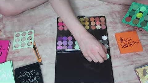 depotting my colourpop nine pan eyeshadow palettes