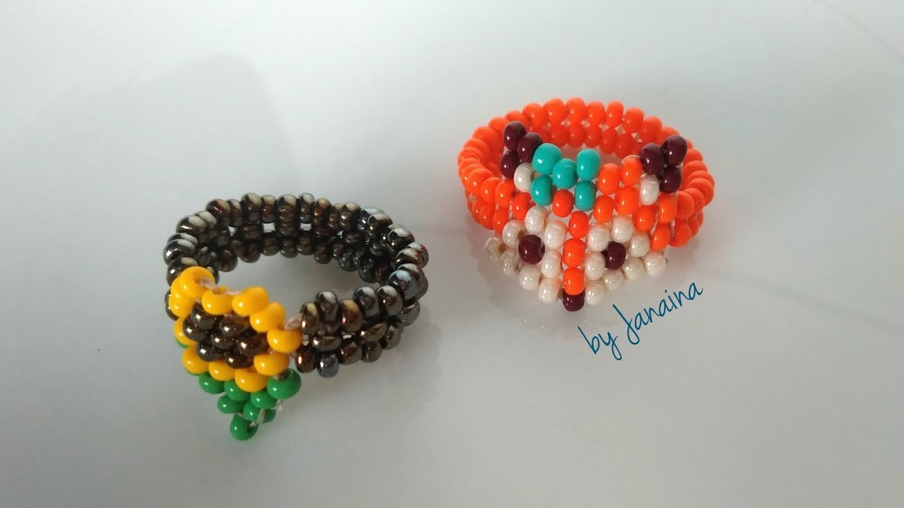 Anel de miçangas @AlanaMirandaBiju