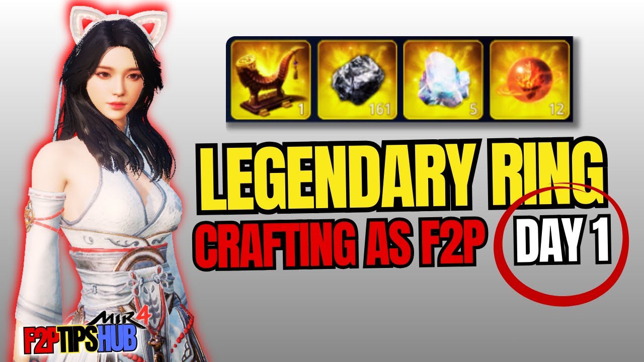 MIR4 F2P | Legendary Ring Crafting Journey – Day 1