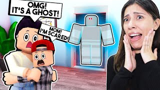 OUR NEW HOUSE IS HAUNTED! *WE HAVE TO MOVE OUT!* (Roblox Bloxburg Roleplay)