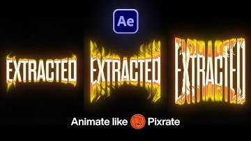 Dynamic Text Animation Like Pixrate in After Effects