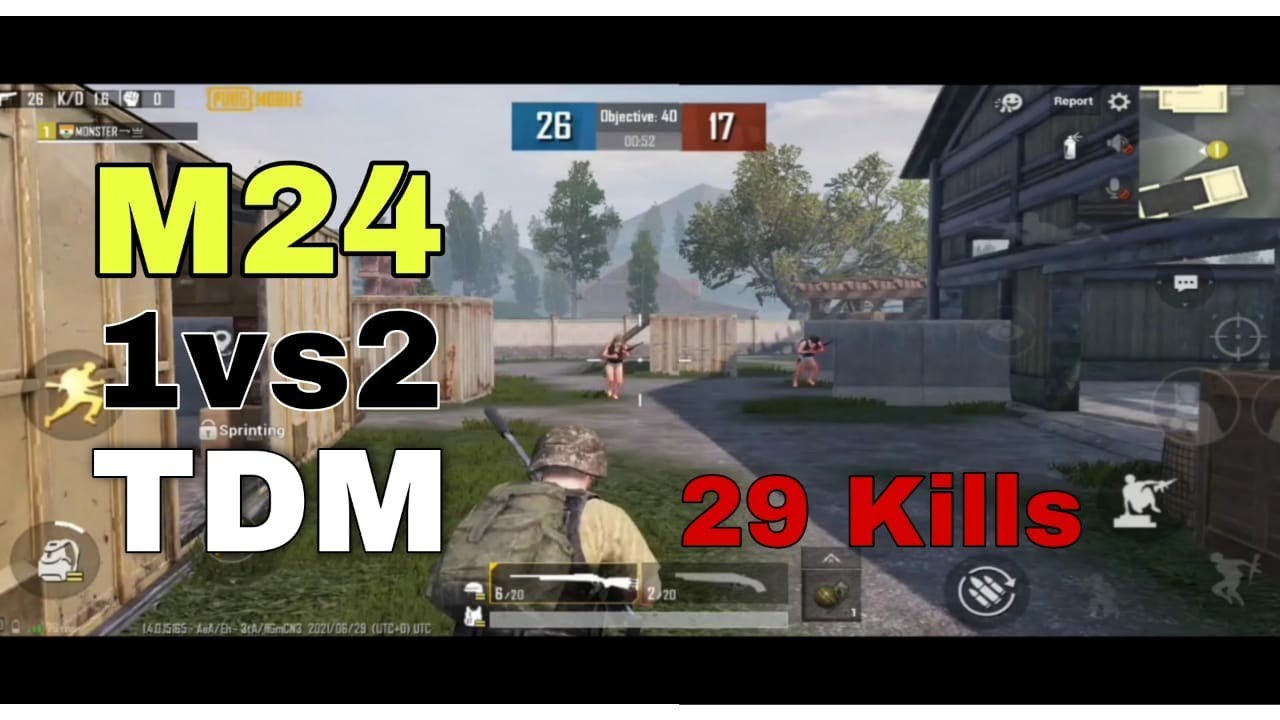 pubg Tdm m24 1 vs 2 match solo vs duo vary interesting match pubg 1v2 ...