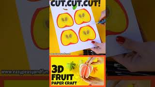 3D Paper Fruit Craft