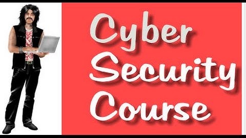 Cyber Security Class: 1 Introduction.  Learn Internet Security. CyberSecurity 101
