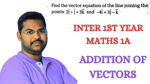 addition of vectors in telugu@maths naresh eclass