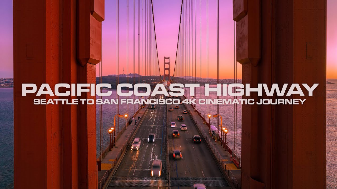 USA Pacific Coast Highway 🇺🇸 4K Drone Cinematic Journey from Seattle to San Francisco