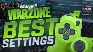 the BEST CONTROLLER SETTINGS for WARZONE! (Best Aim Response Curve Type)