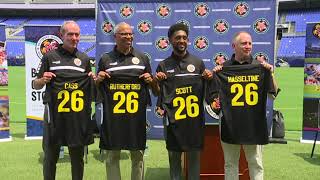 Maryland Lt. Governor Boyd Rutherford and Baltimore Mayor Brandon Scott announce bid for 2026 FIFA W