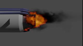 Blender - Jet engine, fire + smoke (Cycles)