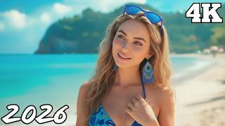 Crystal Horizon Mood 💎 Chill Deep House Tropical Summer Smooth Calm Waves 4K UHD 2026| Calm Relaxing
