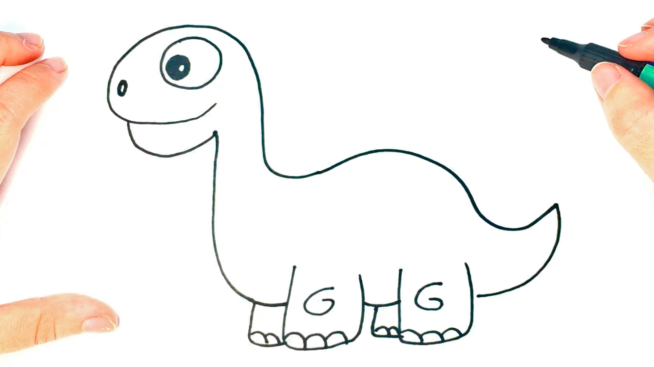 Top 35+ Cute Dinosaur Pictures To Draw