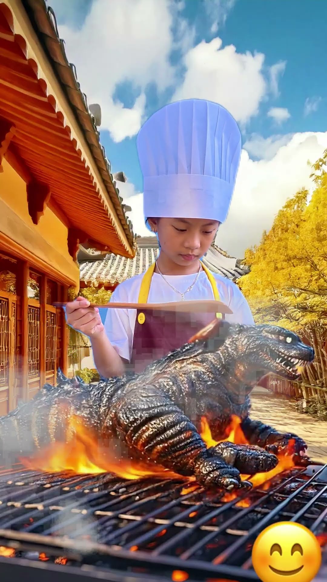 ACC - Cô Bé Đụng Độ Quái Thú Godzilla || The Girl Encounters the Monster Godzilla. #troll #comedy