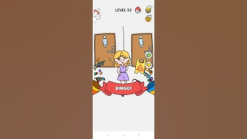 Brain draw-are you smart enough level 53 walkthrough Solution.