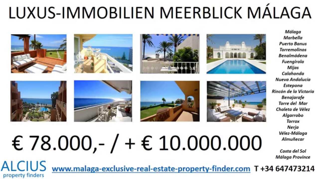 Luxus Immobilien Mit Meerblick Malaga Kaufen Youtube