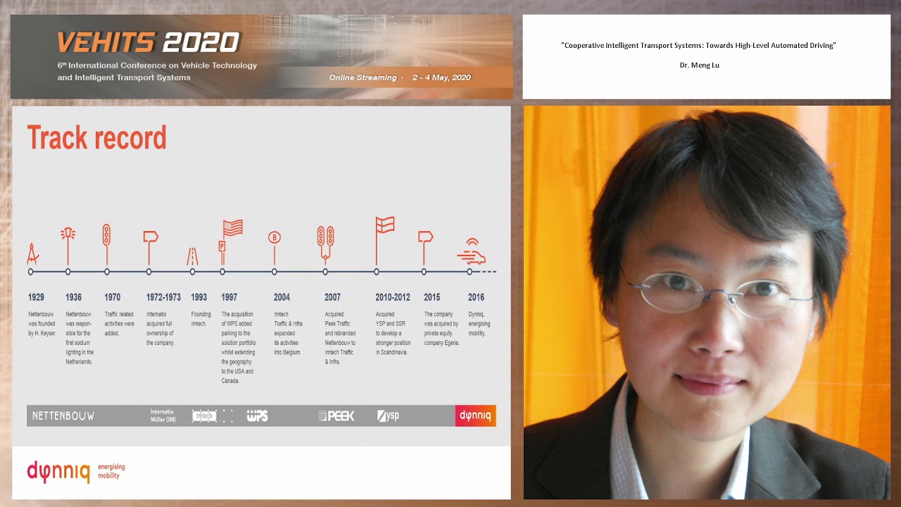 "Cooperative Intelligent Transport Systems: Towards High-Level..." Dr. Meng Lu (VEHITS 2020)