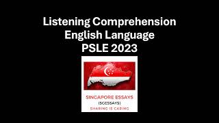 PSLE 2024 Listening Comprehension English Language Part 1
