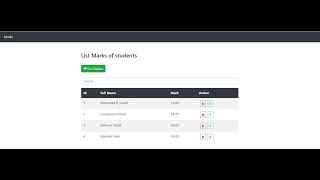 CRUD Marks Angular 11