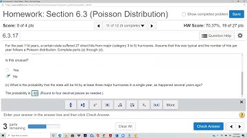 Elementary Stats Lesson 87: Poisson Distribution Concept Questions (Section 6.3 Problems 11-12)