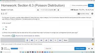 Famous Elementary Stats Lesson 87: Poisson Distribution Concept Questions (Section 6.3 Problems 11-12) Net Worth