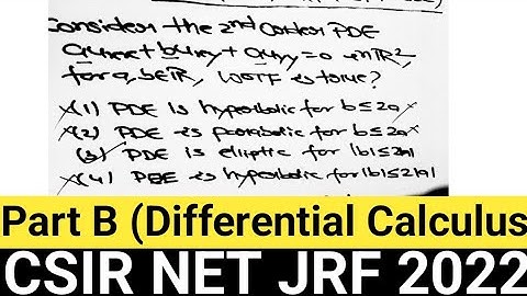 CSIR NET/JRF EXAM 2022|Solution|Mathematical Sciences|Net exam 2022|PDE|PD TUTORIAL|June