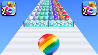 Top Tjktok Gaming AZ Run, Ball Run 2048, Color Balls 2024 Levels Gameplay iOS,Android New Update