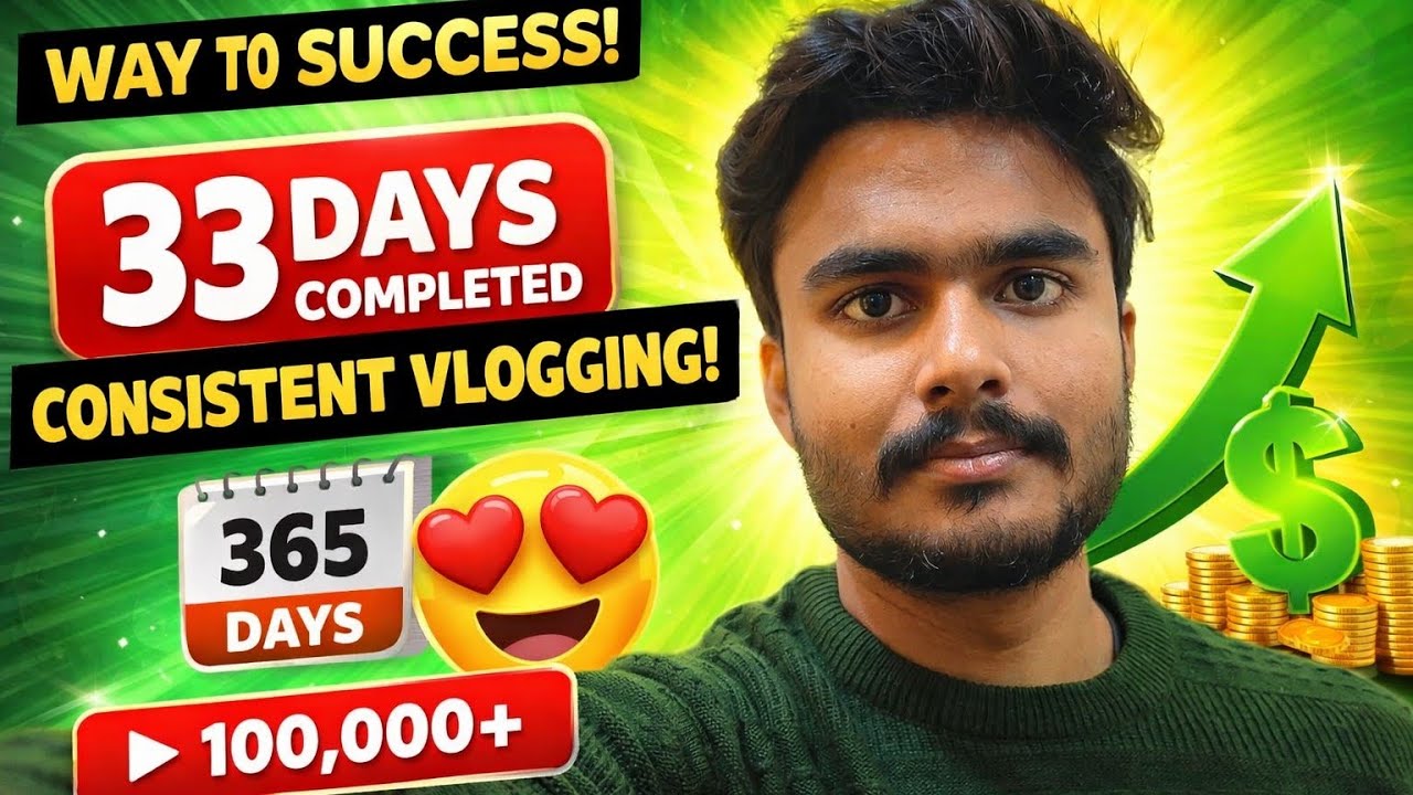 Consistency Test: 33 Days of Daily Vlogging ✅