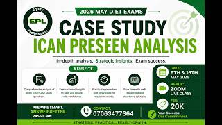 Celebrity CASE STUDY: ICAN MAY 2026 CASE STUDY PRE-SEEN ANALYSIS Profile