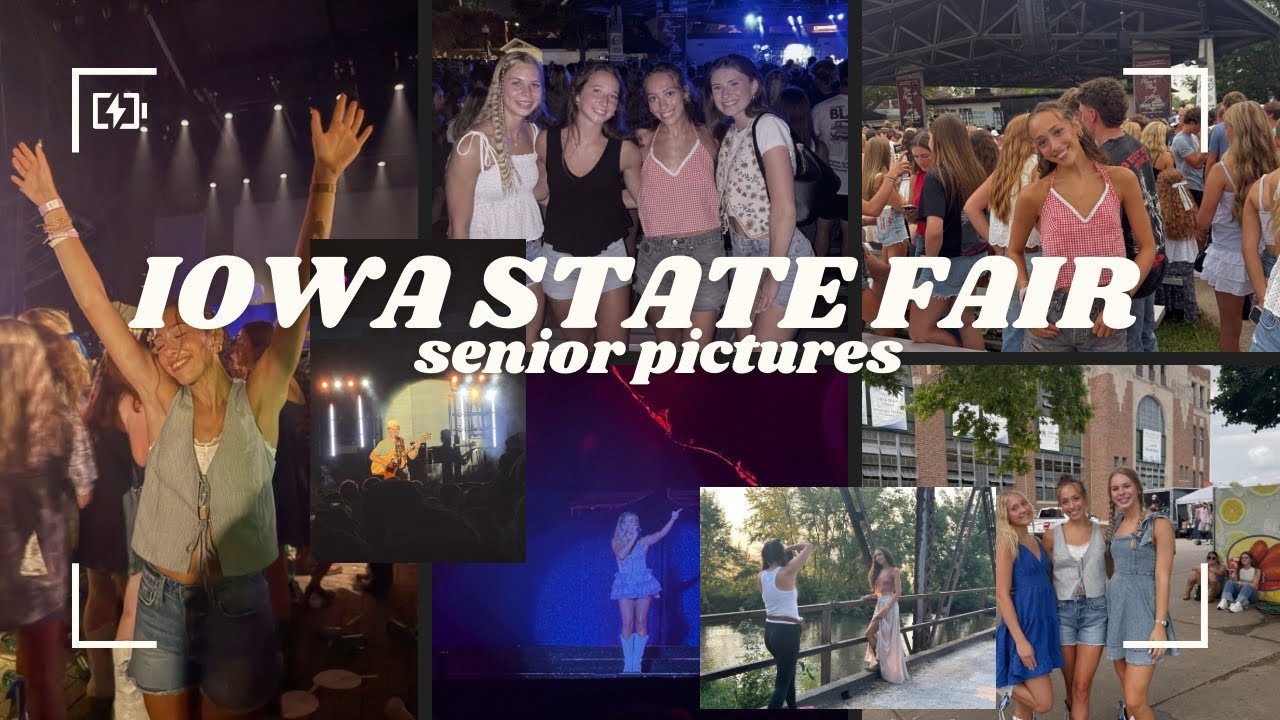 IOWA STATE FAIR & SENIOR PICS||matcha, senior pics, megan moroney, ty myers all in one week!!!🙌🏼🤭🌽