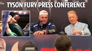 Tyson Fury reveals HOW he managed to stay up after FURIOUS Usyk blows that nearly ended fight