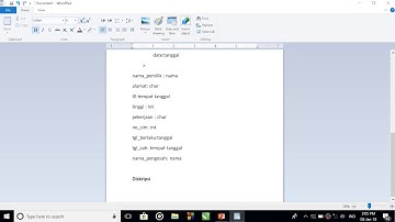 Type Bentukan Dasar Pemrogaman (Array SIM) UDINUS